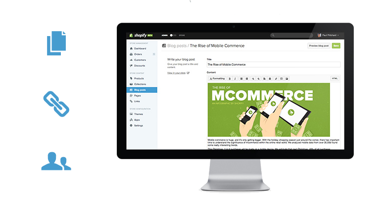 shopify ecommerce cms